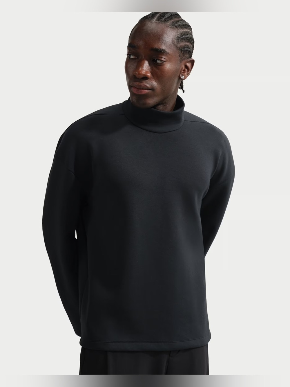 Nike 24.7 Impossibly Soft Fleece IF2119-010 Turtleneck Men’s Medium NEW $115